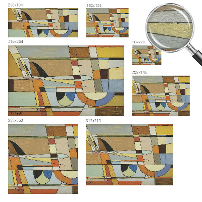 Vlies-Fototapete fürs Schlafzimmer mit geometrischem Muster für ein harmonisches Ambiente