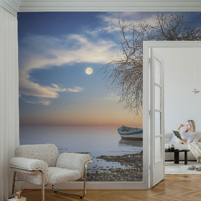 Vliestapete fürs Wohnzimmer Eine friedliche Landschaft