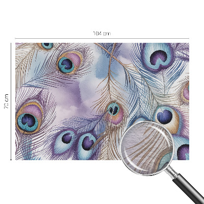 Moderne Vlies-Fototapete Pfauenfedern