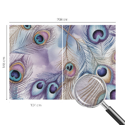 Moderne Vlies-Fototapete Pfauenfedern