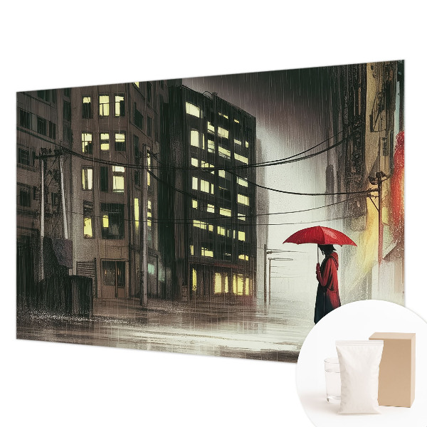 Fototapete nach Maß regnerische Stadt