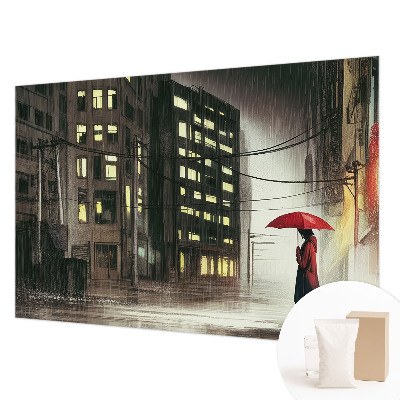 Fototapete nach Maß regnerische Stadt