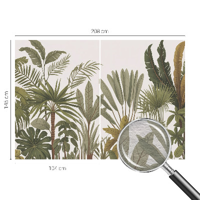 Vlies-Fototapete mit exotischem Blattmotiv
