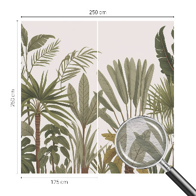 Vlies-Fototapete mit exotischem Blattmotiv