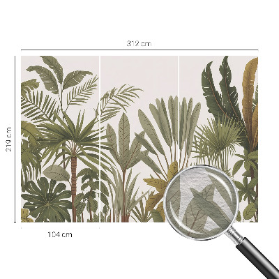 Vlies-Fototapete mit exotischem Blattmotiv