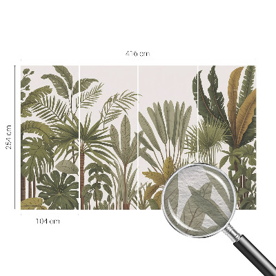 Vlies-Fototapete mit exotischem Blattmotiv