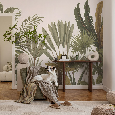 Vlies-Fototapete mit exotischem Blattmotiv
