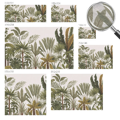 Vlies-Fototapete mit exotischem Blattmotiv