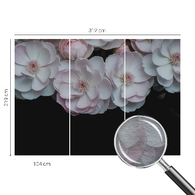 Fototapete mit einem zarten Blumenstrauß als Motiv