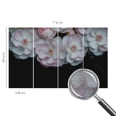Fototapete mit einem zarten Blumenstrauß als Motiv