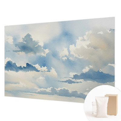 Fototapete fürs Schlafzimmer mit einem Motiv von himmlischen Wolken
