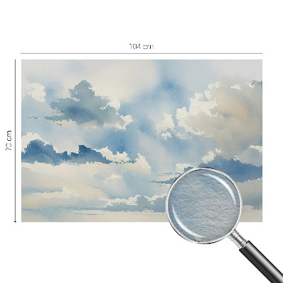 Fototapete fürs Schlafzimmer mit einem Motiv von himmlischen Wolken