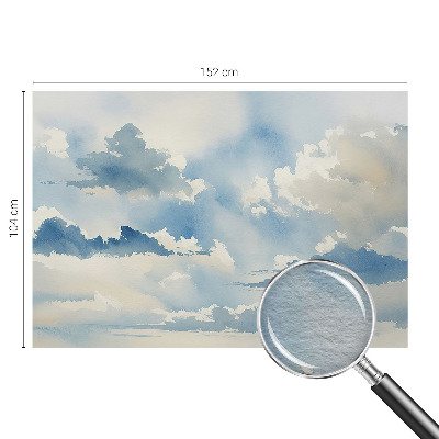 Fototapete fürs Schlafzimmer mit einem Motiv von himmlischen Wolken