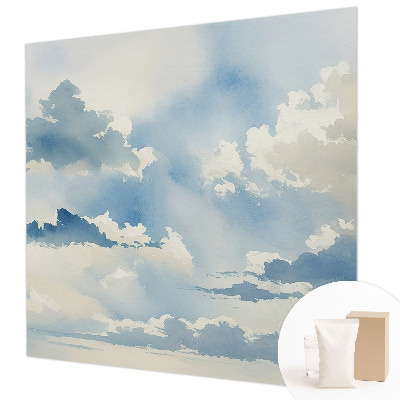 Fototapete fürs Schlafzimmer mit einem Motiv von himmlischen Wolken