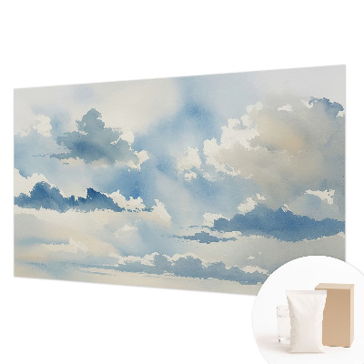 Fototapete fürs Schlafzimmer mit einem Motiv von himmlischen Wolken