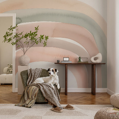 Fototapete fürs Kinderzimmer mit dem Motiv mehrerer Regenbogenbögen