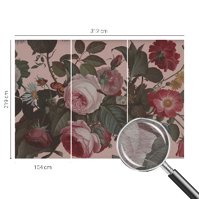 Vlies-Fototapete nach Maß mit floralem Motiv