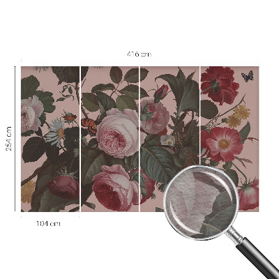 Vlies-Fototapete nach Maß mit floralem Motiv