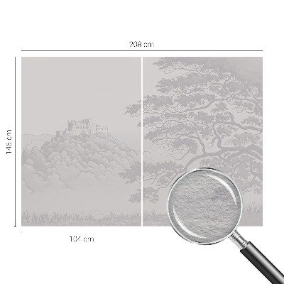 Vlies-Fototapete fürs Wohnzimmer mit Burglandschaft als Motiv