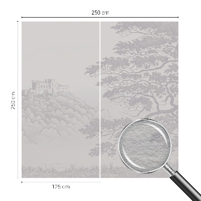 Vlies-Fototapete fürs Wohnzimmer mit Burglandschaft als Motiv