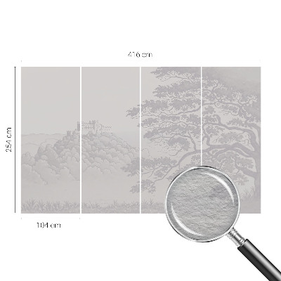 Vlies-Fototapete fürs Wohnzimmer mit Burglandschaft als Motiv
