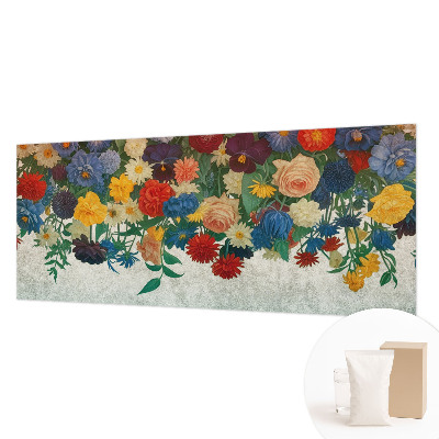 Vlies-Fototapete fürs Kinderzimmer mit bunten Blumenmotiven