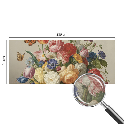 Vliestapete fürs Schlafzimmer Blumen und Schmetterlinge