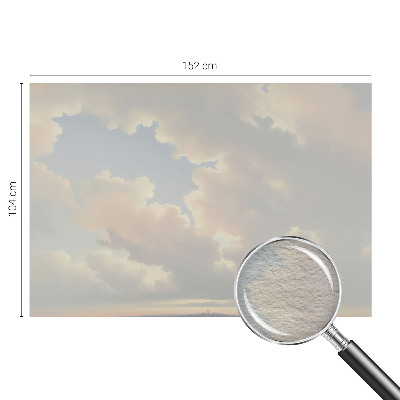Vliestapete fürs Wohnzimmer mit pastellfarbenem Himmel als Motiv
