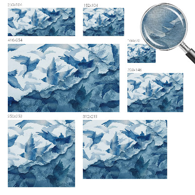 Moderne Vlies-Fototapete Dynamische Vögel