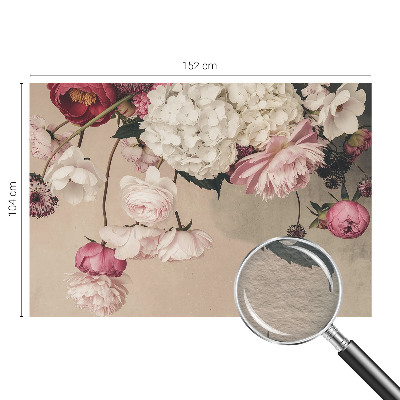 Bedruckte Vlies-Fototapete mit romantischem Blumenmotiv