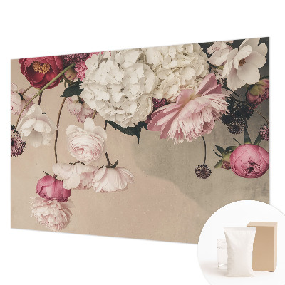 Bedruckte Vlies-Fototapete mit romantischem Blumenmotiv