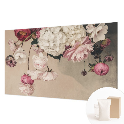 Bedruckte Vlies-Fototapete mit romantischem Blumenmotiv