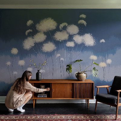 Bildtapete Weißer Löwenzahn