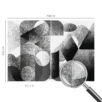 Wand-Fototapete mit geometrischen Formen