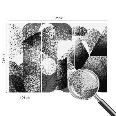 Wand-Fototapete mit geometrischen Formen