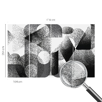 Wand-Fototapete mit geometrischen Formen