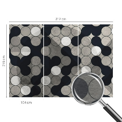 Fototapete mit geometrischem Kreisdesign