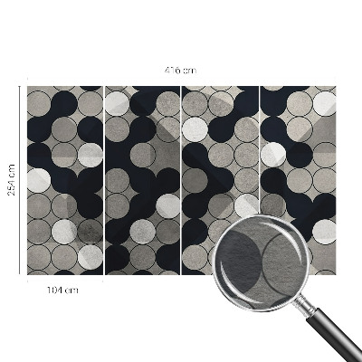 Fototapete mit geometrischem Kreisdesign