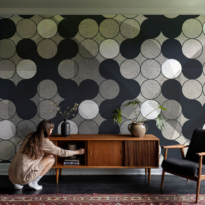 Fototapete mit geometrischem Kreisdesign