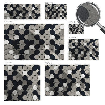 Fototapete mit geometrischem Kreisdesign