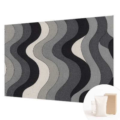 Wandtapete Graue Wellen