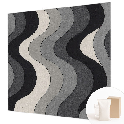 Wandtapete Graue Wellen