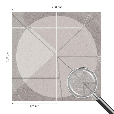 Vliestapete mit abstraktem geometrischem Motiv