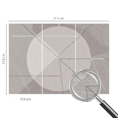 Vliestapete mit abstraktem geometrischem Motiv