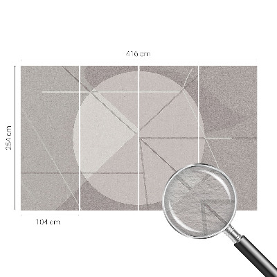 Vliestapete mit abstraktem geometrischem Motiv