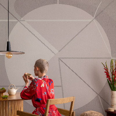Vliestapete mit abstraktem geometrischem Motiv