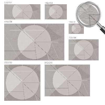 Vliestapete mit abstraktem geometrischem Motiv