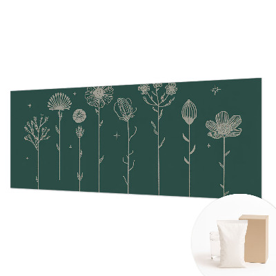 Fototapete fürs Schlafzimmer mit zarten Blüten als Motiv
