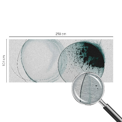 Motivtapete aus Vlies Grüne Kreise