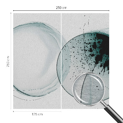 Motivtapete aus Vlies Grüne Kreise